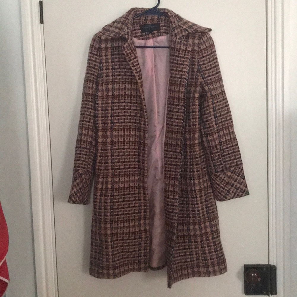 Multi-color wool coat